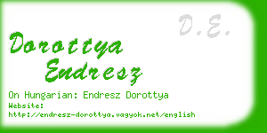 dorottya endresz business card